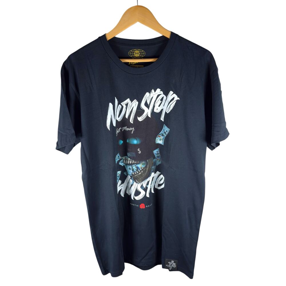 Hastamuerte Never Stop Hustling T-shirt Men’s L - Streetwear Skater Trap Urban